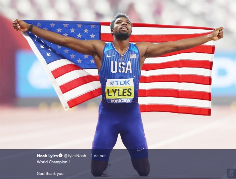 IAAF WORLD ATHLETICS CHAMPIONSHIPS DOHA 2019 - NOAH LYLES - USA - 200m